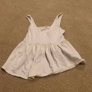 White flowy tank top